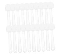 TOYANDONA 40 Pièces Mini Fan Handles for DIY Handheld Fans Transparent Plastic Sticks for Wedding Decorations Craft Classes and Parent Child Projects
