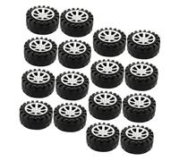 TOYANDONA 40 Pièces Roue De Jouet Roues De Voiture Modèle Jouets pour Tout-Petits Jouet De Roue De Voiture Roues Et Pneus Personnalisés Pneu Jouet Volant Enfant Hélicoptère Plastique La Roue