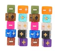 TOYANDONA 40pièces Dés Enseignement Mathématique Acrylique Accessoires Éducatifs pour Garçon Fille Outils De Calcul Ludiques