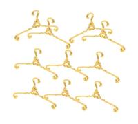TOYANDONA 48 Pièces Mini Dollhouse Clothes Hangers Metal Wire Stands for Miniature Wardrobe Display and User Friendly Accessories
