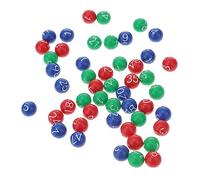 TOYANDONA 49 Pièces Boule De Machine De Loterie Boules De Bingo Numérotées Remplacement Bingo Loto Balles De Tennis De Table Numérotées Gélules Pog Enfant Ne Se Décolore Pas Plastique Jouet