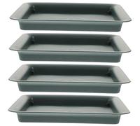 TOYANDONA 4pièces Assiette à Eau pour Pot De Fleurs Bacs à Eau Carrés pour Jardinières Plateau pour Plantes Intérieur Base De Pot De Fleurs Soucoupe pour Fournitures De Jardin