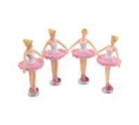 TOYANDONA 4pièces Boîte à Musique Ballerine Figurine Danseuse Rotative pour Accessoires De Décoration Poupée De Ballet