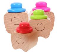TOYANDONA 4pièces Boîte à Souvenirs Dents De Lait Pour Garçon Fille Organisateur De Rangement Pour Premières Dents Pour Naissance Ou Anniversaire