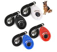 TOYANDONA 4Pièces Clicker pour Professionnel de Clickers Large et Bracelet pour Éduquer Animaux de Compagnie