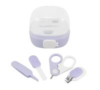 TOYANDONA 4pièces Coupe- Pour Garçon Fille Avec Lumière Trousse De Manucure Sécurisée Pour Nourrissons Comprenant Ciseaux De Sécurité Et Coupe- Antipince Avec Boîte De Rangement