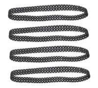 TOYANDONA 4pièces Lot de Chenilles Caoutchouc pour à Monter Soi-même De Rechange pour Chenilles De Jouets Télécommandés