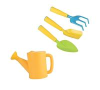 TOYANDONA 4pièces Mini Pelle De Jardin Mini Râteau Arrosoir Outils De Jardinage pour Garçon Fille Jouet De Jardinage