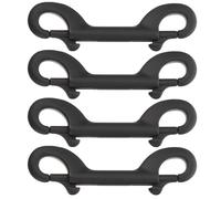 TOYANDONA 4pièces Mousqueton à Double Extrémité Clip Métal Robuste pour Laisses de Chien Équipements Sportifs et Auvents