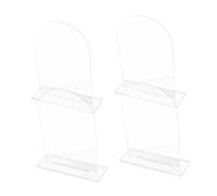 TOYANDONA 4Pièces Panneaux Acryliques Support pour Bricolage Signe Transparent pour Numéros de Table Décoration de Événements