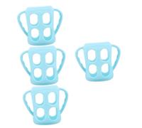 TOYANDONA 4pièces Poignée De Bouteille Pour Silicone Support Ergonomique Pour Biberons Et Accessoires De Nourriture Lot Pratique Pour Apprentissage De Autonomie