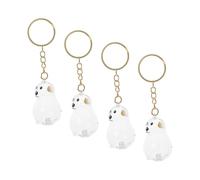 TOYANDONA 4pièces Porte-clés Transparent Collecteur De Poils De Chien Ornement Souvenir pour Ranger Les Poils De Votre Animal pour Usage Quotidien Ou Voyage