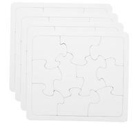 TOYANDONA 4pièces Puzzles Vierges Soi-même Puzzle Personnalisé pour Mariage Écrire Invités