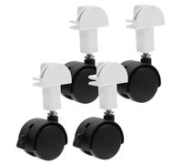 TOYANDONA 4pièces roulettes Pivotantes pour Cage à Chat Accessoires De Remplacement Stables Et Silencieux pour Crates à Animaux De roulettes à Clip