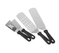 TOYANDONA 4Pièces Spatules Inoxydable pour Barbecue Cuisine Pancakes Spatules Multifonctionnelles Antidérapante Ergonomique