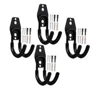 TOYANDONA 4pièces Support De Tuyau Arrosage Mural Crochet Robuste Métal Pour Tuyaux Étagère De Rangement Pour Fixation Murale Lot De Supports