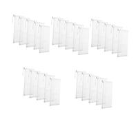 TOYANDONA 5 Ensembles en Maille D'oiseau Engrener Mangeoir d'oiseaux À L'intérieur d'alimentation pour Oiseaux À Cordon Petit Polyester Blanche 5 Pièces * 5