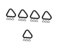 TOYANDONA 5 Ensembles Mousquetons Triangle pour Escalade Boucles Escalade Durables Alliage Aluminium pour Clés Lampes De Poche Et Accessoires De Randonnée 4 Pièces * 5