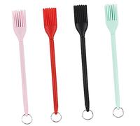 TOYANDONA 5 Ensembles Pinceau À Badigeonner Silicone Rétractable Lot De Brosse De Cuisine Pour Griller Barbecue Et Pâtisserie 4 Pièces * 5
