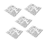 TOYANDONA 5 feuilles Étiquettes Vêtements Autocollantes PVC pour Organisation Dressing avec Motifs Clairs Résistantes et Faciles à Appliquer Surfaces Lisses pour Chambre et Rangement