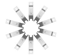 TOYANDONA 5 Paires 5 Paires de Boulons d'Extension pour Support Stabilisateur de Vélo Garçon et Filles, Rallonges d'Essieu en Acier Argenté 14 X 3,1 X 1,5 CM, Accessoires de Roues