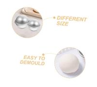 TOYANDONA 5 paires Moules Demi-sphère pour Pâtisserie Accessoires de Cuisson Antiadhésifs Profonds et Faciles à Démouler pour Desserts et Bricolage DIY pour Gâteaux Maison et Atelier