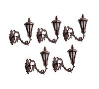 TOYANDONA 5 pièces Appliques Murales Miniatures Acier Inoxydable et Abs Décorations Réalistes pour Maison de Poupée Accessoires DIY pour Table de Sable et Chambre Garçon Fille