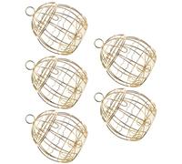 TOYANDONA 5 pièces Boîte à Bonbons Ajourée Style Cage à Oiseaux Coffret Vintage pour Rangement Dragées Cadeau Romantique pour Mariage et Fête