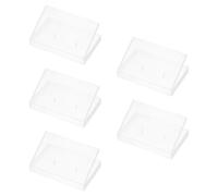 TOYANDONA 5 Pièces Boîte de Cassette Audio Transparente en Plastique PP | Rangement Semi-transparent, Affichage des Étiquettes, Usage en Bibliothèque ou Voyage, pour Archives Musicales