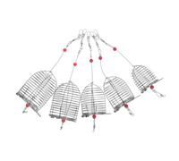 TOYANDONA 5 pièces Cage à Appâts Acier Inoxydable Piège à Poisson avec Couvercle à Ressort pour Lot de Petit Rouge Durable et Pratique