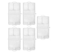 TOYANDONA 5 Pièces Cage Élevage Transparent à Double Compartiment pour Apiculture Boîte de Transport et Protection des Reines Outils pour Apiculteurs