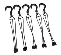 TOYANDONA 5 Pièces Crochets Suspendus en Plastique Noir, 2,5 Kg | Installation sans Outil, Usage Balcon et Rambarde, pour Pots et Jardinières D’herbes
