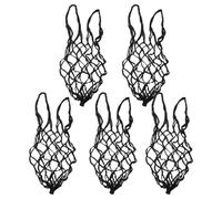 TOYANDONA 5 Pièces Filet D'alimentation pour L'herbe en Nylon Noir, Maille