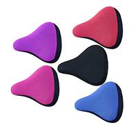 TOYANDONA 5 Pièces Housse de Selle de Élastique Coussin Respirant et Antidérapant pour de Route et VTT Accessoire Confortable et Durable Compatible avec Tous Types de