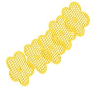 TOYANDONA 5 Pièces Île Flottante pour Hydratation Facile en Eva Jaune pour Abeilles Forme Fleur Solution Anti-Noyade au Bord du Bassin Jardin
