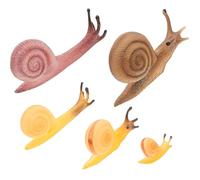 TOYANDONA 5 Pièces Jouet D'escargot De Simulation Hauts De Forme De Descargot Figurines Descargots Miniatures Jouet Escargot Bonsaï Jouets Enfant Un Verre Reptile