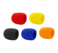 TOYANDONA 5 Pièces Lot de Bonnette Mousse Microphone Protection Anti-vent et Salive pour Microphones à Main Adapté Scène Conférence Ktv et Interview