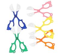 TOYANDONA 5 Pièces Lot de Pinces Ciseaux Colorées Attrape Insectes pour Garçon Fille Éducatif Extérieur Apprentissage Sécurisé et Portable Bleu Rose Orange Jaune