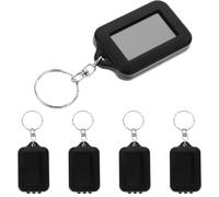 TOYANDONA 5 Pièces Mini Lampe Torche Porte-clés LED, Noir ABS | Format Poche Compact, pour Portes et Paquet, Usage Extérieur, Randonnée et Déplacements Quotidiens