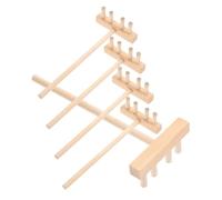 TOYANDONA 5 pièces Mini Râteaux Bois pour Table de Sable Zen Outils de Lissage Décoratifs Bois Naturel Accessoires Créatifs pour Jardin Miniature et Relaxation Personnelle