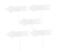 TOYANDONA 5 Pièces Panneaux Vides pour Jardin Signe Personnalisable pour Décoration de Pelouse Activités Extérieures