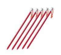 TOYANDONA 5 Pièces Piquets De Tente Tentes Ancre Chevaux Lourds Camping Essentials Lumière Dur Chevilles De Tente Légère Enjeux Clous De Tente Rouge Alliage D'aluminium
