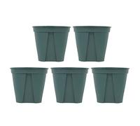TOYANDONA 5 Pièces Pots de Fleurs Plastique Racines Pot Rond pour Orchidées Roses pour Décoration de Jardin Intérieur Extérieur
