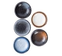 TOYANDONA 5 pièces Set de Assiettes Céramiques pour Condiments Colorées Petits Plats Apéritifs et Sauces Design Créatif et Léger Adapté Familles et Restaurants