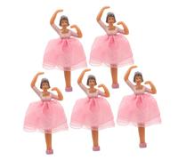 TOYANDONA 5 pièces Set de Poupées Ballet pour Boîte à Musique Accessoires Décoratifs Danseuse Ballerine Figurines Princesse pour Décoration et Scène