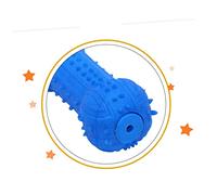 TOYANDONA 5 Pièces Toys Whistlebarbell mâcheurs avec Jouets de Dentition pour Chiot congelables Chiens entraînement Brosse à dent Morsure de Chien Jouets de Nettoyage des Dents Bleu
