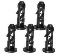 TOYANDONA 5 pièces Verrou de Poubelle Plastique pour Couvercle de Charnière Résistant pour Bac à Roulettes Accessoire de Fixation Pratique et Compatible Bac Extérieur