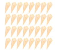 TOYANDONA 50 Cornets à Charcuterie Jetables en Bois (13 X 18 Cm) pour Desserts, Glaces Et Amuse-Gueules. Fabriqués en Pin, Ils sont Parfaits pour Les Apéritifs, Les Goûters, Les Fêtes, Les