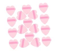 TOYANDONA 50 Houppettes de Cœur pour Maquillage Éponge à Fond de Teint et Poudre Couleur Rose Texture Douce Application Uniforme pour Visage Yeux et Nez