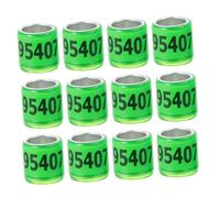 TOYANDONA 50 Pièces Anneaux pour Pigeons Bagues Durable pour Identification Oiseaux Accessoires pour Poussins et Perroquets Anneaux et pour et Compétition